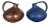 German 313 Pottery Vases by Kurt Tschörner for Ruscha, 1960s, Set of 2 For Sale