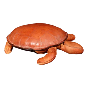 Vintage MCM Leather Small Model of a Turtle
