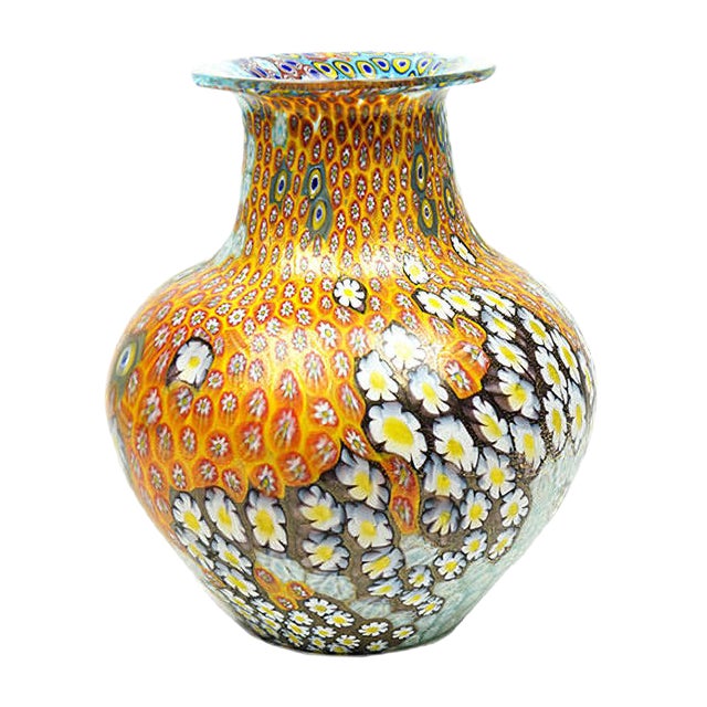 Murrina Millefiori Glass Vase by Urban for Made Murano Glass, 2021 For Sale