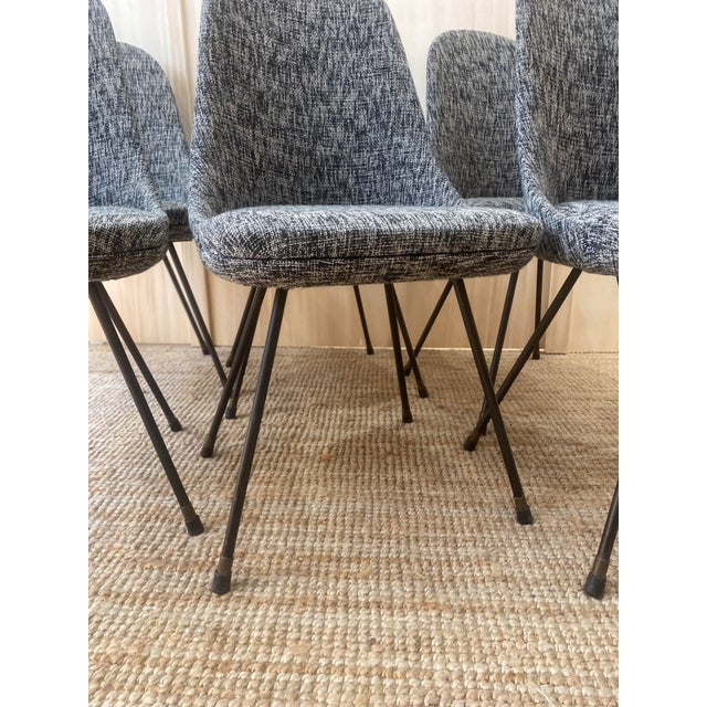 Vintage Italian Chairs by Lenzi Nello, 1960s, Set of 6 For Sale - Image 11 of 13