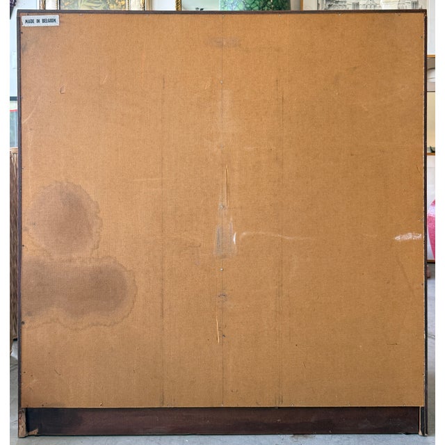 Black & Brown 1970's Highboy by Maurice Villency Made in Belgium For Sale - Image 9 of 9