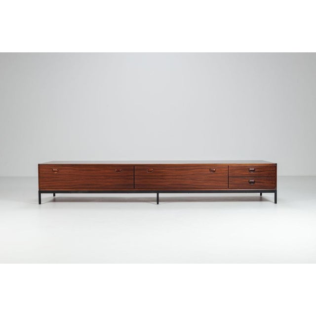 Dutch Lowboard in Rosewood by Fristho Franeker for Fristho, 1960 For Sale - Image 3 of 12
