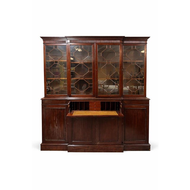 Antique English Display Cabinet For Sale - Image 3 of 3