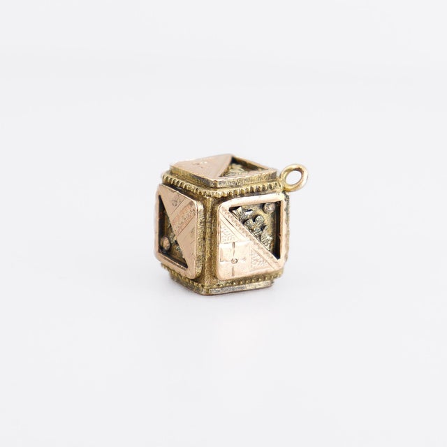 Antique Victorian / Aesthetic Movement Gold-Filled Bracelet Charm or Watch Fob For Sale In Philadelphia - Image 6 of 11