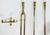 Brass Vintage Art Nouveau Wall Mount Brass Fireplace Tools, Set of 3 For Sale - Image 8 of 9