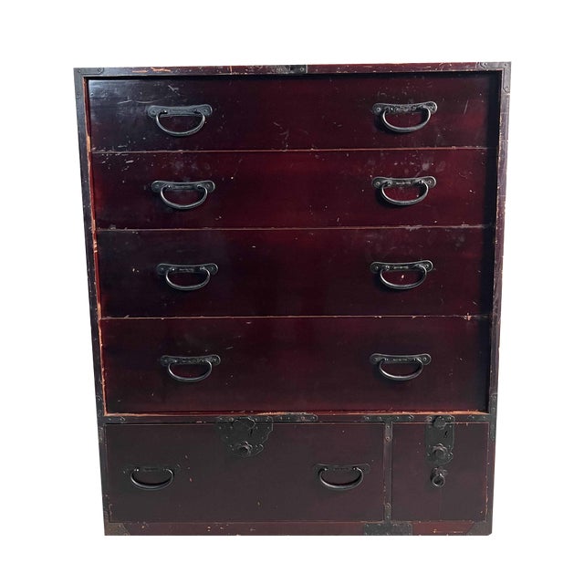 Meiji Era Tansu Sendai Isho-Dansu Chest, Japan, Late 19th Century For Sale