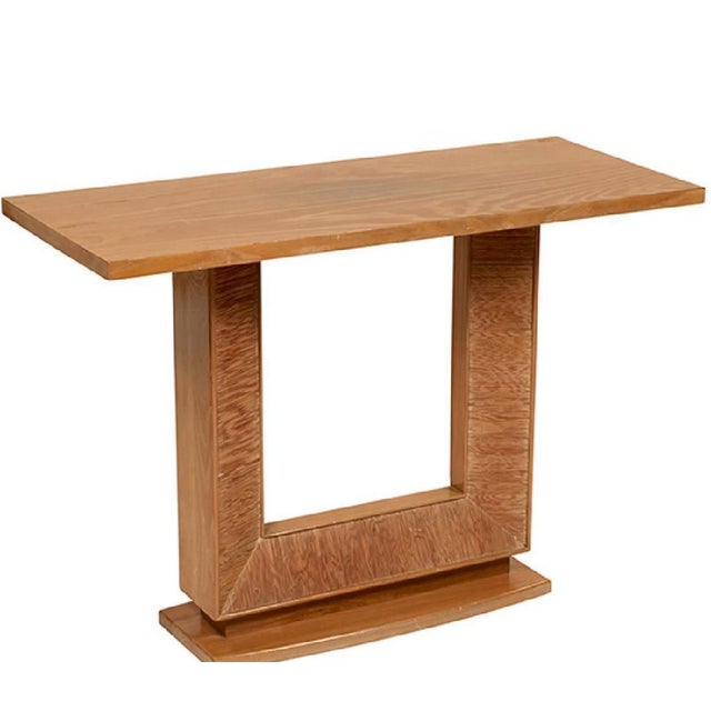 Paul Frank (1886-1958) for Brown Saltman, console table, model 1388, California, USA, 1940s, ash, stamped mark, 42"w x 18"...