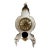 1950s KPM Porcelain Table Clock For Sale