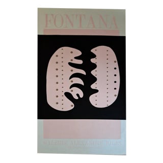 Lucio Fontana, Alexandre Iolas Gallery, 1965, Paper For Sale