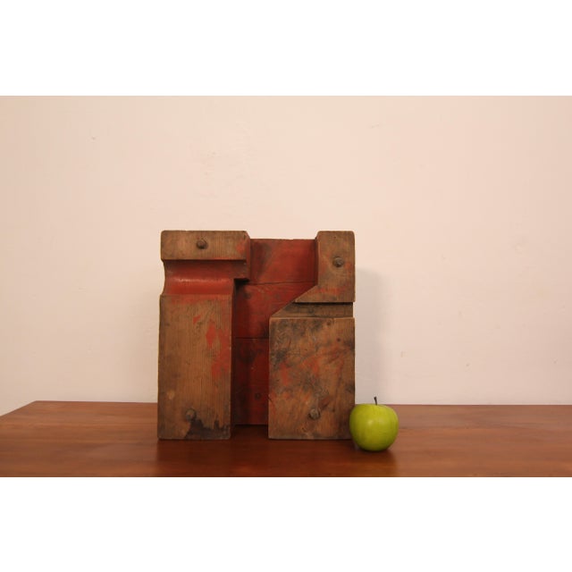 Early 20th Century Wooden Casting Pattern Object with Original Patina For Sale - Image 4 of 16