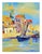 Impressionist Vintage Oil Painting of Venetian Fishing Boats For Sale - Image 3 of 4