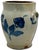 Blue Outstanding Large 3 Gallon Size Antique American Stoneware Jar With Extensive Blue Hand Decorated Features - Circa 1830s For Sale - Image 8 of 18
