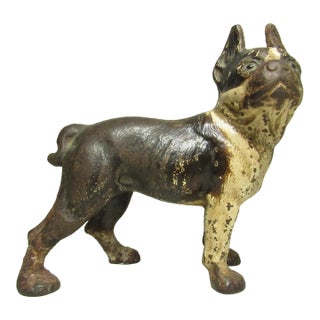 Cast Iron Hubley Boston Terrier Doorstop For Sale