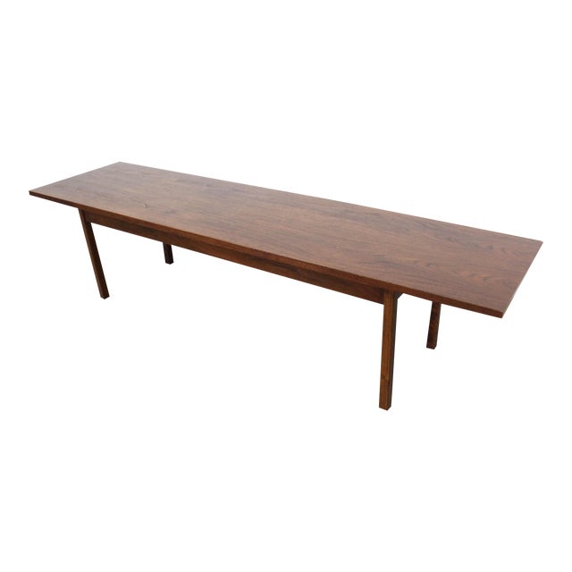 MidCentury Danish Modern Walnut Elongated Coffee Table Chairish