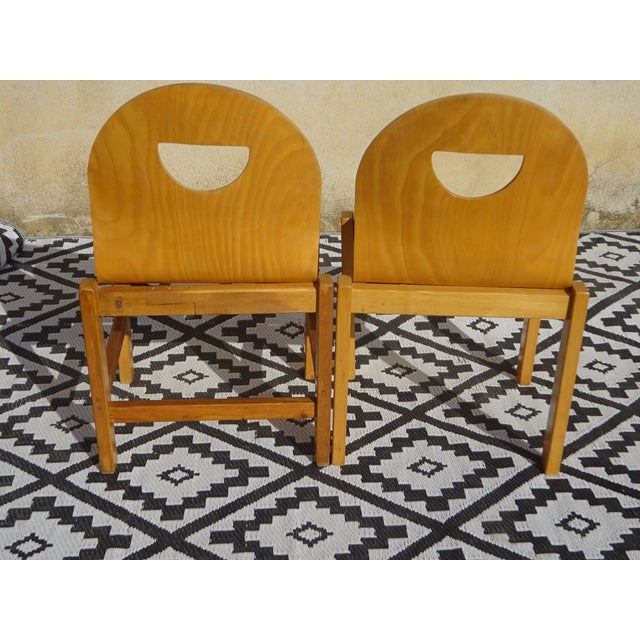 Light Beech Dining Chairs, Set of 2 For Sale - Image 11 of 18