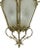 Vintage Spanish Rococo Style Etched Glass Wired Pendant Light For Sale In Pittsburgh - Image 6 of 12
