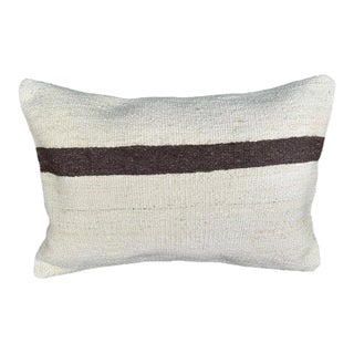 Turkish Hemp Pillow Cushion Natural Beige Brown Pillow Cushion Cover 16 "x 24" For Sale