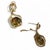Art Deco Mid 20th Century 14k Yellow Gold Smoky Quartz and Diamond Dangle Earrings - 2 Pieces For Sale - Image 3 of 4