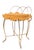 Mid 20th Century Hollywood Regency Vanity Stool For Sale - Image 5 of 9