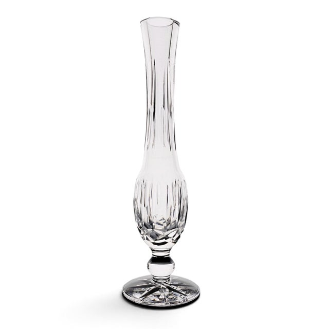 A Waterford Crystal footed bud vase from the Vases & Urns Collection, crafted in Ireland during the late twentieth...