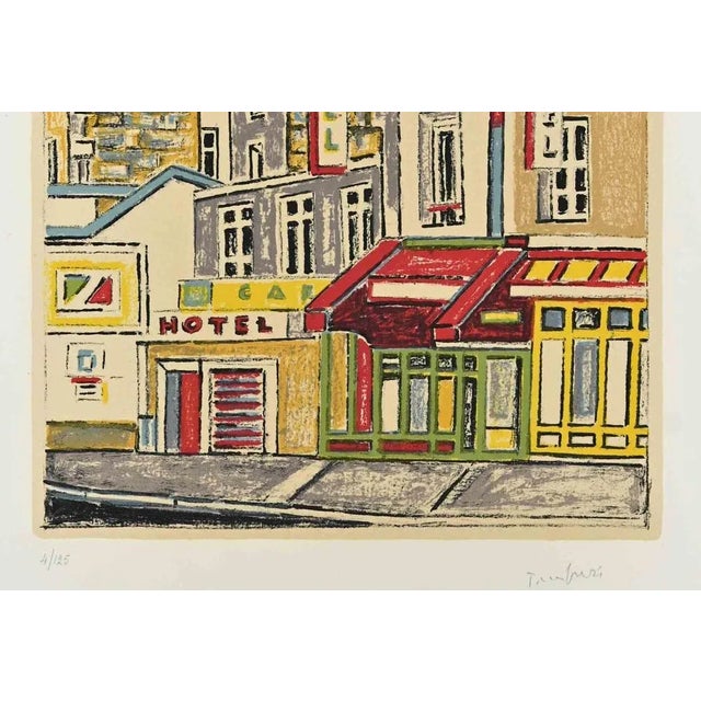 Paris, Houses and Walls is a Modern artwork realized by Orfeo Tamburi (Jesi, 1910 – Paris,1994) in the 1970s. Colored...