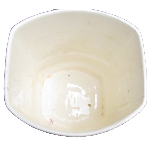 Art Deco 1920s / 1930s Czechoslovakian Blue & Cream Art Deco Canisters, Set of 4 For Sale - Image 3 of 6