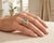 Gemstone Natural Aquamarine Ring in 14k Gold For Sale - Image 7 of 8