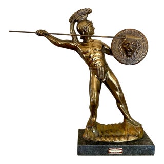 Figural Greek "Leonidas of Sparta" Hellenic Art Sculpture, Greece For Sale