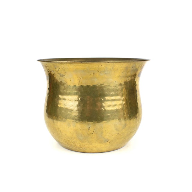 Vintage Nesting Solid Brass Planters - Set of 4 For Sale - Image 9 of 13