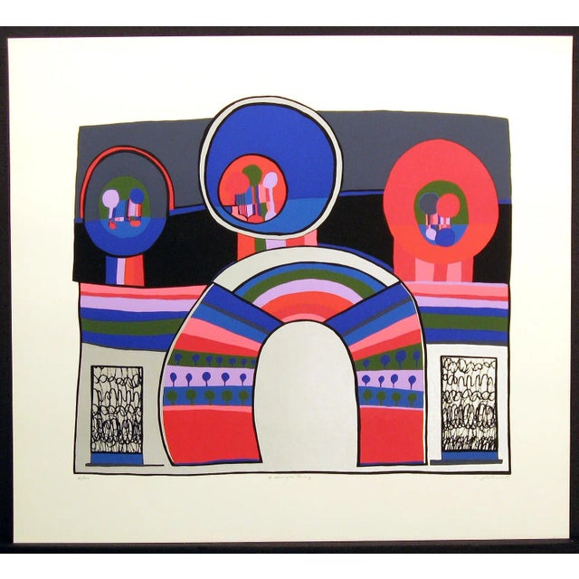 1980s Charles Pebworth "A Single Thing" Hand Signed Fine Art Serigraph Abstract For Sale - Image 5 of 5