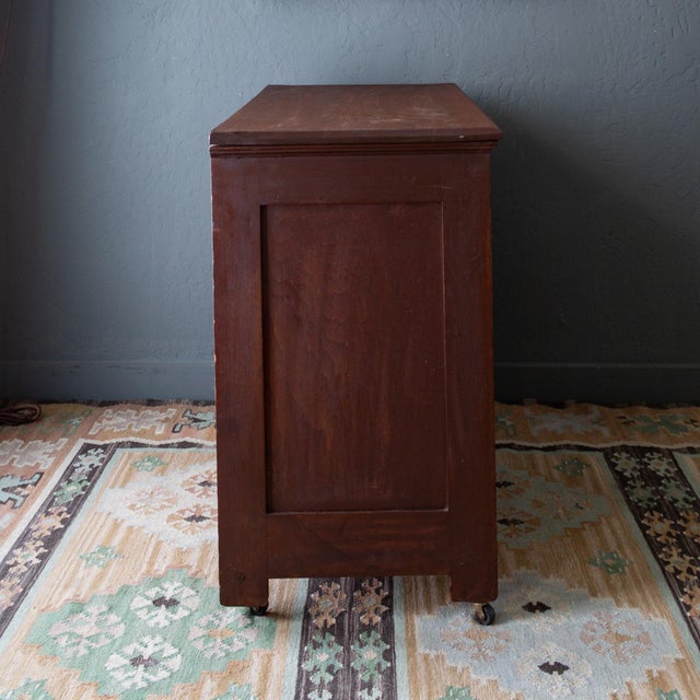 Antique Chest of Drawers With Eastlake Carvings and Brass Hardware For Sale - Image 13 of 17
