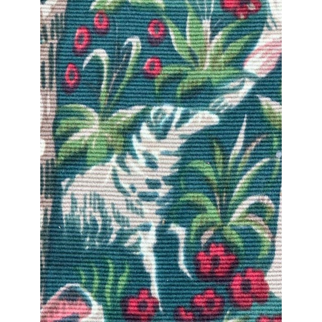Vintage French Aubusson Screen Printed Tapestry with Medieval Design, 1960s For Sale - Image 14 of 18