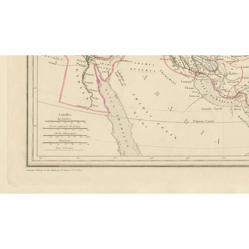 Empire Dalexandre Map of Alexander the Greats Empire, 1850 For Sale - Image 5 of 10