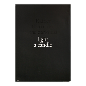 1994 Original British Poster, Rather Than Curse the Darkness, Light a Candle (The 100 Best Posters Collection)