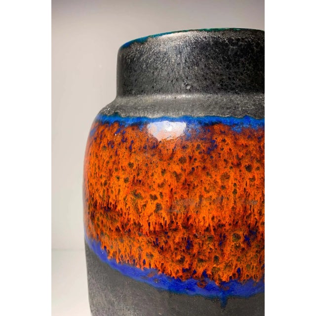Mid-Century Modern Large Scheurich Ceramic Vase For Sale - Image 3 of 8