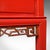 Tall Vintage Art Deco Revival Hall Table, Oriental, Red Lacquer, Side, Reception For Sale - Image 10 of 10