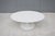 Mid-Century Modern Eero Saarinen Style 42" Oval White Tulip Coffee Table For Sale In New York - Image 6 of 18
