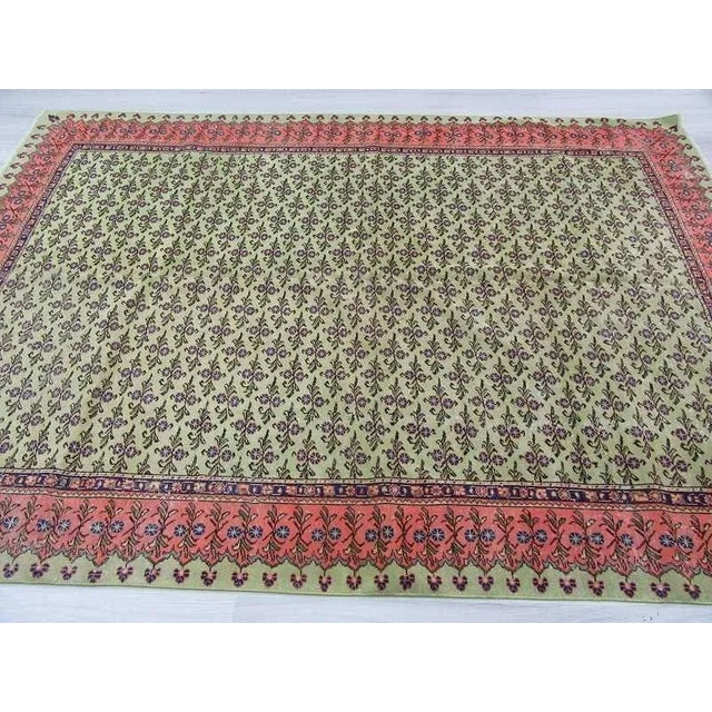 Vintage Turkish Area Rug - 6'9" X 9'8" For Sale - Image 4 of 6