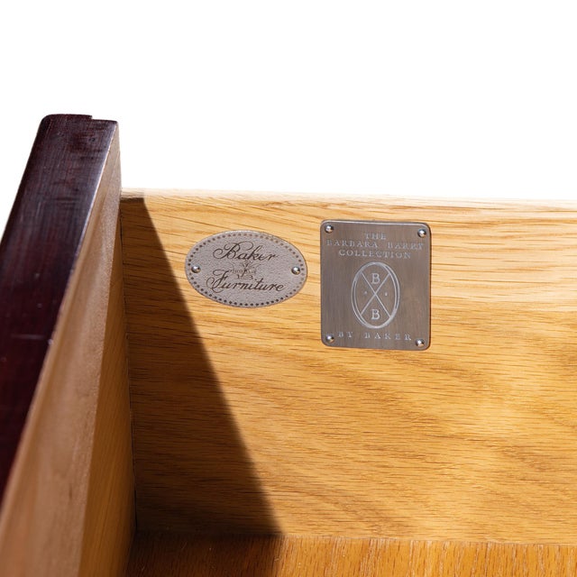 Wood Barbara Barry for Baker Furniture Mahogany Armoire For Sale - Image 7 of 7