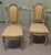 Teal French Painted and Upholstered Salon Chairs, Set of 4 For Sale - Image 8 of 10