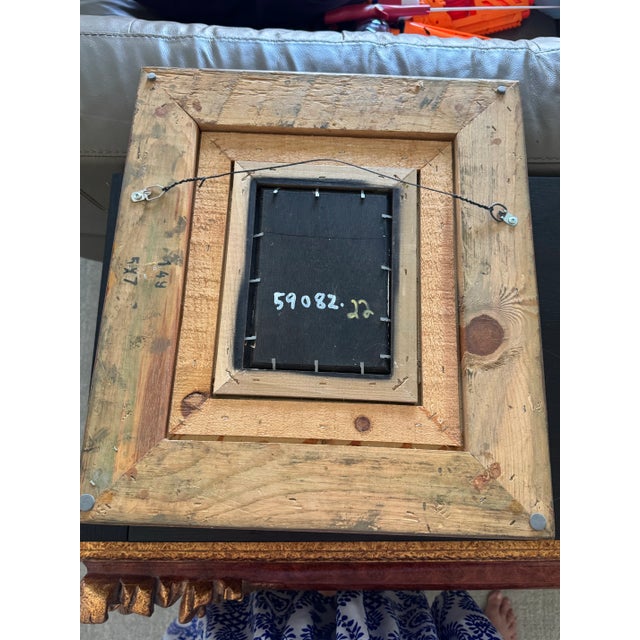 Wood Late 19th Century Victorian-Style Portrait of a Young Girl With Doll by R. Wilson – Ornate Gilt Frame For Sale - Image 7 of 8