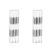 Modern Modern & Festive Silver Formal Candle Set, 2 Packs of 6 For Sale - Image 3 of 3