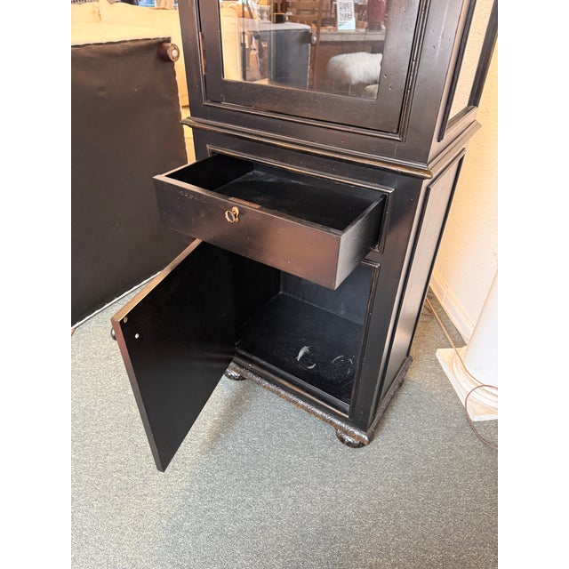 Black Restoration Hardware French Empire Cabinet For Sale - Image 8 of 12
