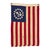 Small Vintage Cotton Sewn American Yacht Ensign Flag For Sale - Image 4 of 7