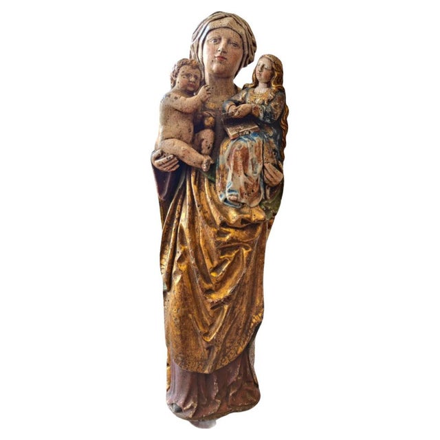 Gothic Virgin, 1450, Wood Sculpture For Sale - Image 16 of 16