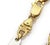 Mid 20th Century Bar & Stirrup 18k Two Tone Gold Link Bracelet For Sale - Image 4 of 5
