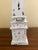 Wood Late 20th Century Pair of Distressed White Wooden Obelisks With Architectural Form For Sale - Image 7 of 7