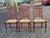 Brown Late 20th Century Set of Six English Oak Faux Bamboo Mahogany Six-Splat Ladder Back Chairs With Rush Seats For Sale - Image 8 of 13