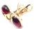 1980s Vintage Bulgari Bvlgari Pink Tourmaline Yellow & White Gold Earrings, Pair For Sale - Image 5 of 12