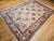 Ivory Vintage Persian Mahal Sultanabad Rug, Hand-Knotted Wool, Geometric Pattern, 9x12, Ivory & Blue For Sale - Image 8 of 18